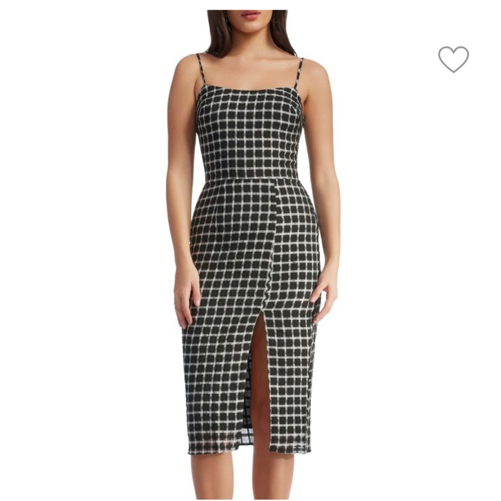 Like New Dress the Population Shaireen Plaid Bodycon dress Size XS